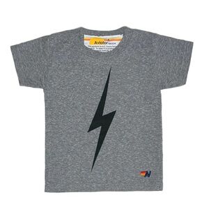 Aviator Nation Kids Lightning Tee - Gray
